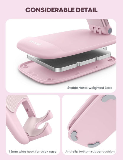 Foldable Desk Phone Stand With Adjustable Height