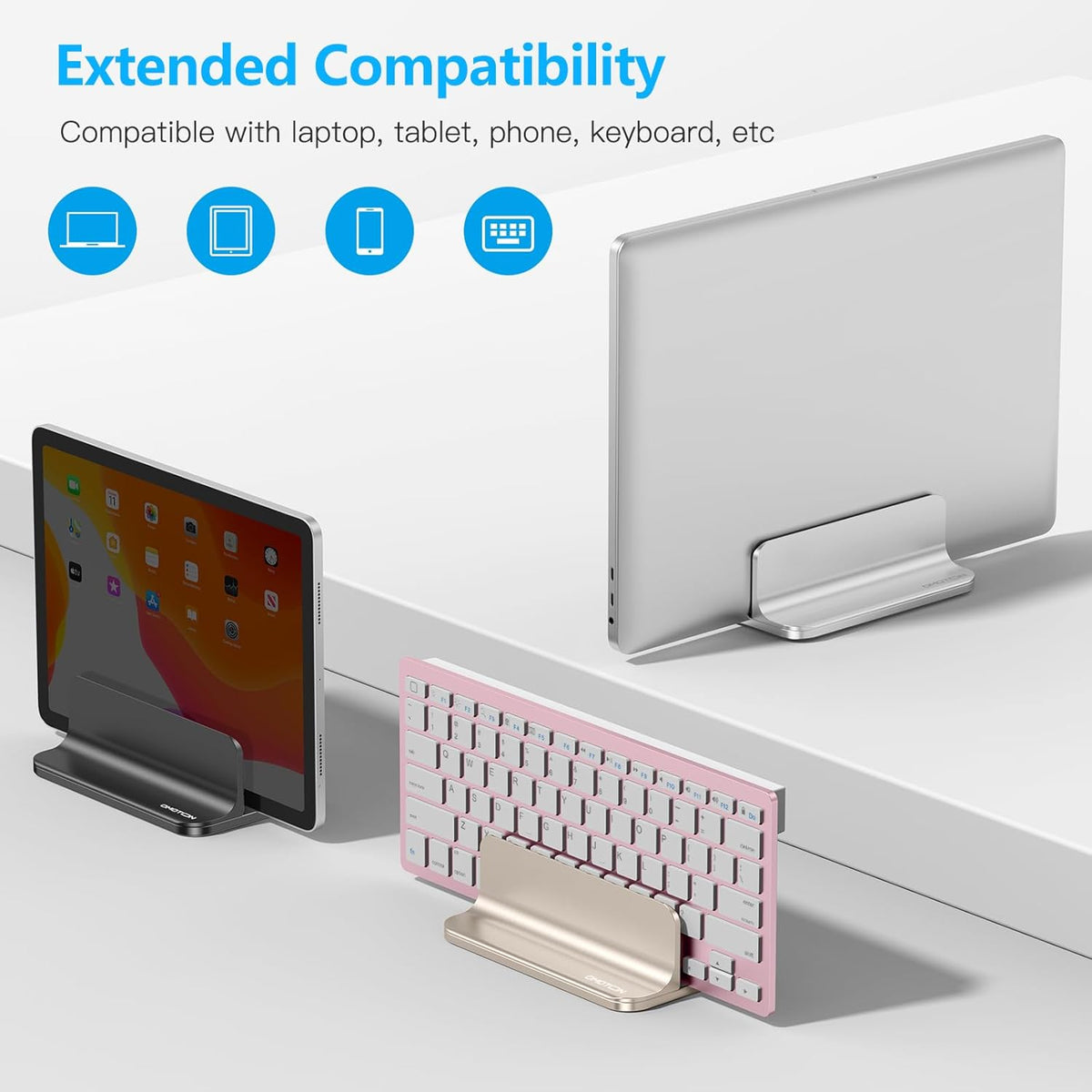 OMOTON Adjustable Vertical Laptop Stand