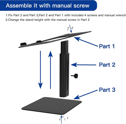 BESIGN LSX6 Adjustable Ergonomic Laptop Riser