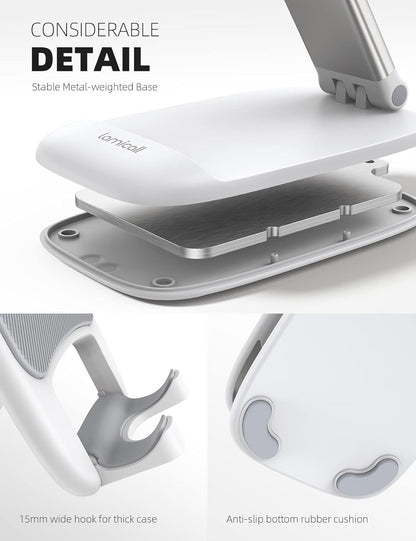 Foldable Desk Phone Stand With Adjustable Height