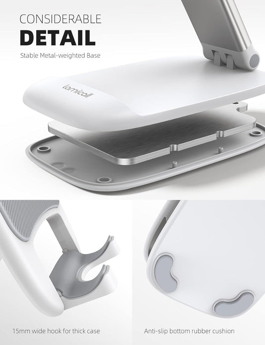 Foldable Desk Phone Stand With Adjustable Height
