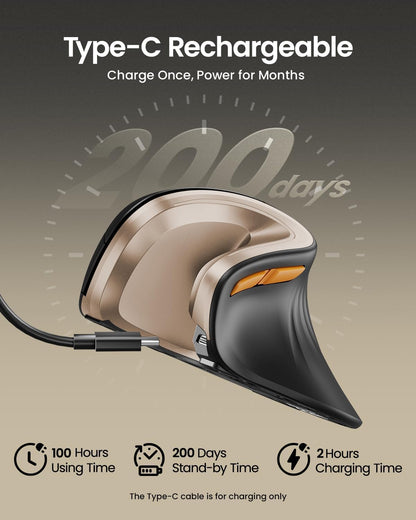 ProtoArc Wireless Ergonomic Vertical Mouse