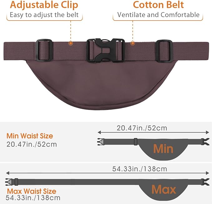 Syican Large Waterproof Fanny Pack