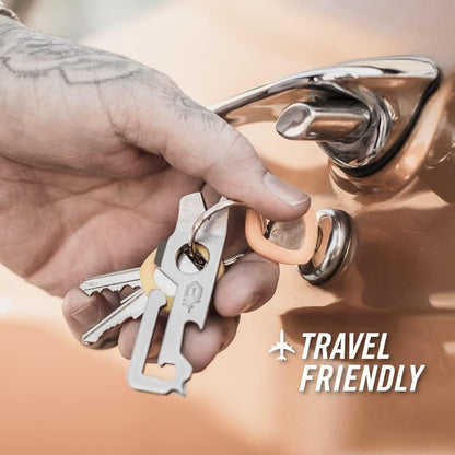 Stainless Steel 7 in 1 Keychain Multitool