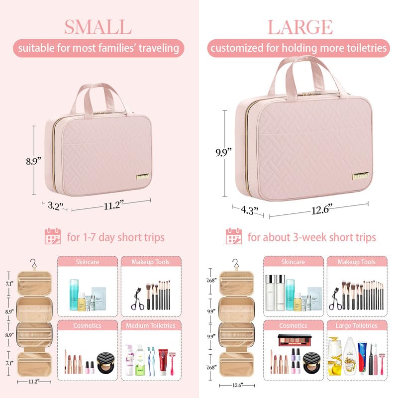 HOTOR Hanging Travel Toiletry Organizer