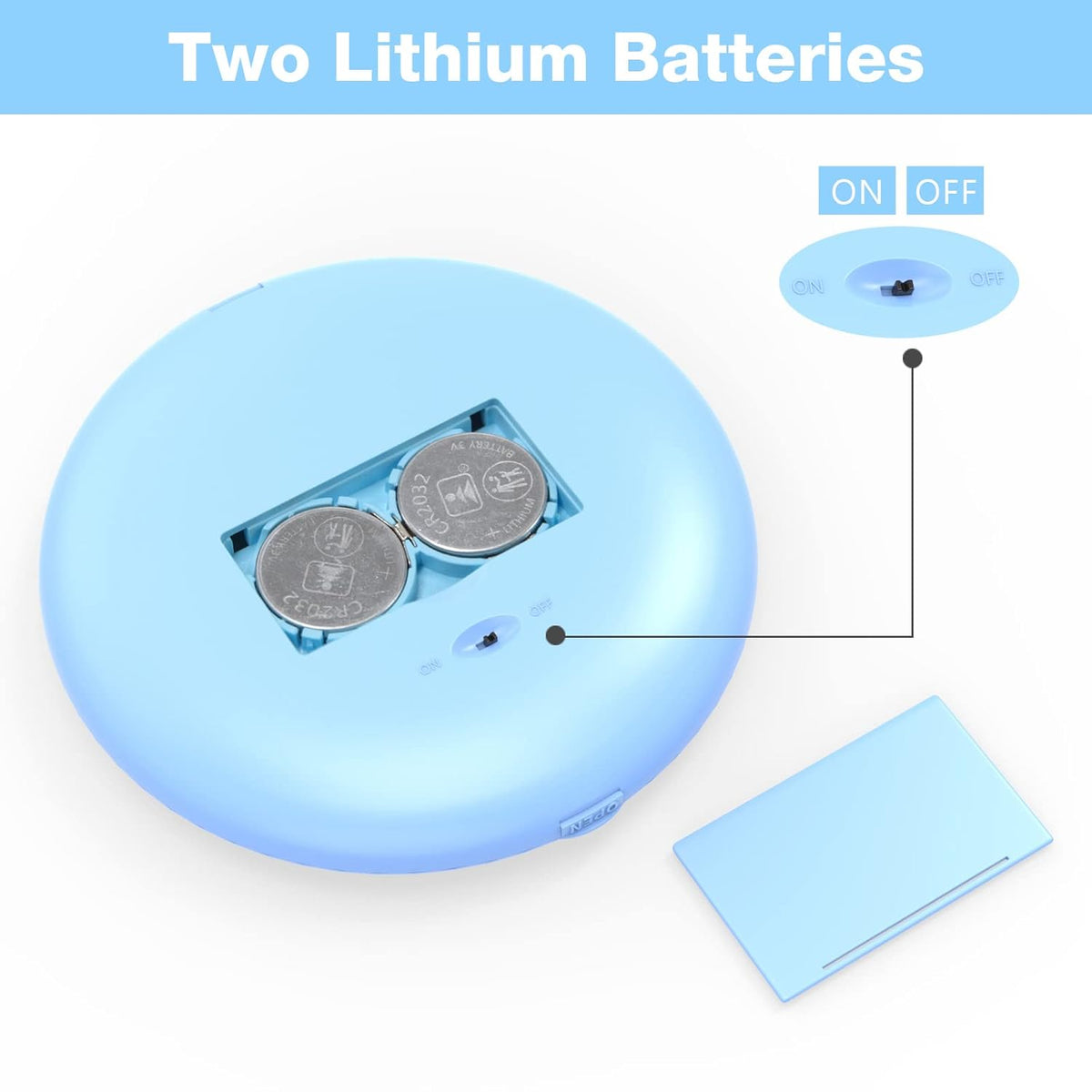 LUMINA Magnetic-Logic Travel 10X Micro-Clarity LED Makeup Mirror