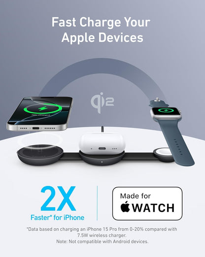 Anker MagGo 3-in-1 Foldable Wireless Charger