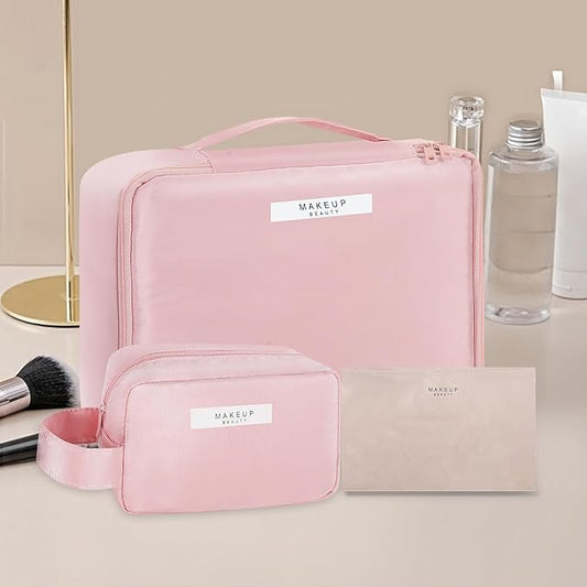 Minimalist Travel Makeup Organizer Set