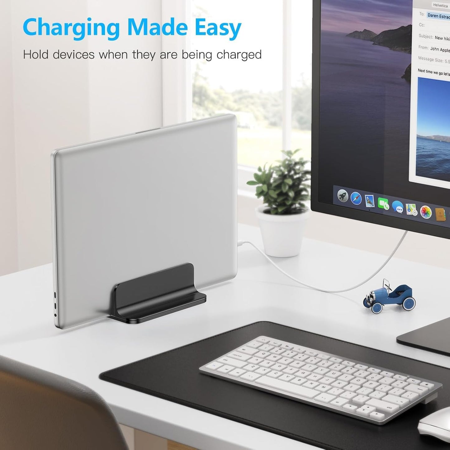 OMOTON Adjustable Vertical Laptop Stand