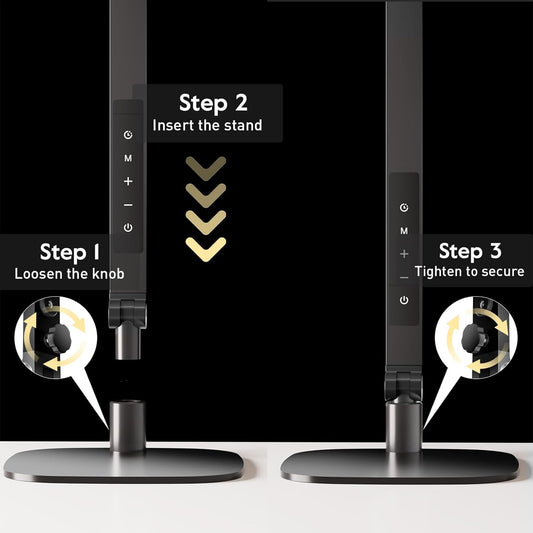 LitONES Adjustable LED Desk Lamp — Metal Swing Arm, Dimmable, Multi-Color Temperature
