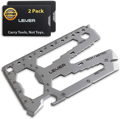 Toolcard Pro - 40 in 1 Credit Card Multitool. Slim, Minimalist Survival Card Wallet Tool Card. TSA Approved Multitool Card Pocket Tool. (Black)