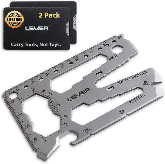Toolcard Pro - 40 in 1 Credit Card Multitool. Slim, Minimalist Survival Card Wallet Tool Card. TSA Approved Multitool Card Pocket Tool. (Black)