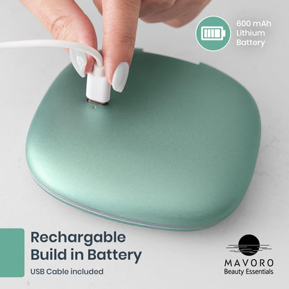 Mavoro Rechargeable LED 10X Travel Make-Up Mirror