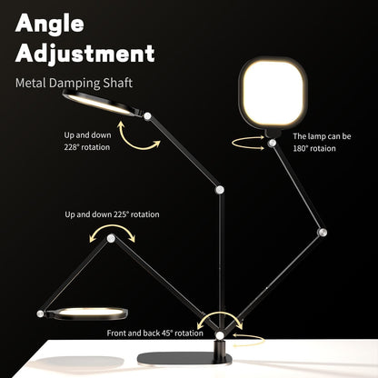 LitONES Adjustable LED Desk Lamp — Metal Swing Arm, Dimmable, Multi-Color Temperature