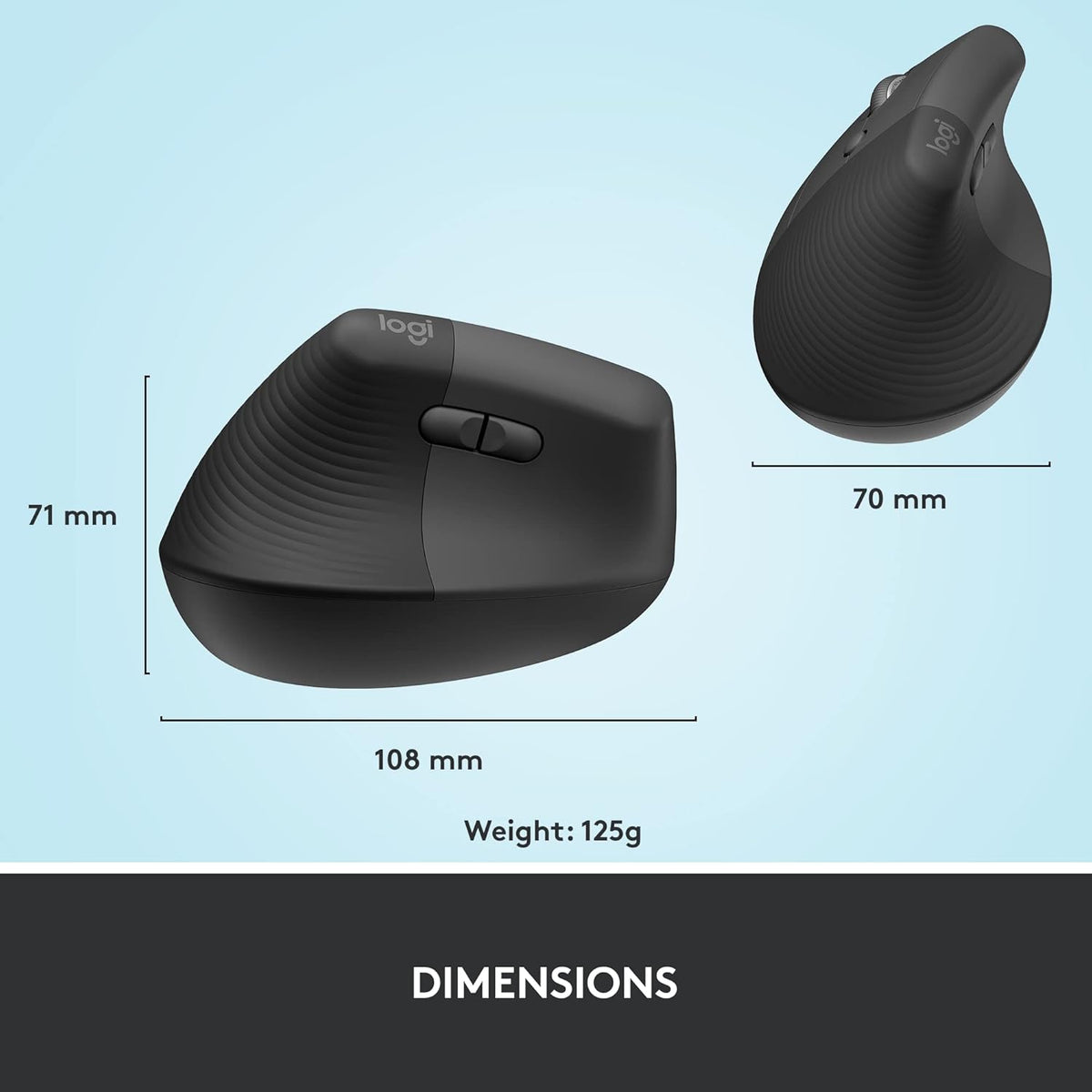Logitech Lift Vertical Ergonomic Mouse