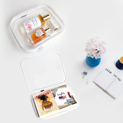 YQBRAO Clear Hard Shell Zipper Case