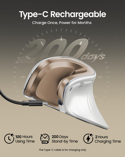 ProtoArc Wireless Ergonomic Vertical Mouse