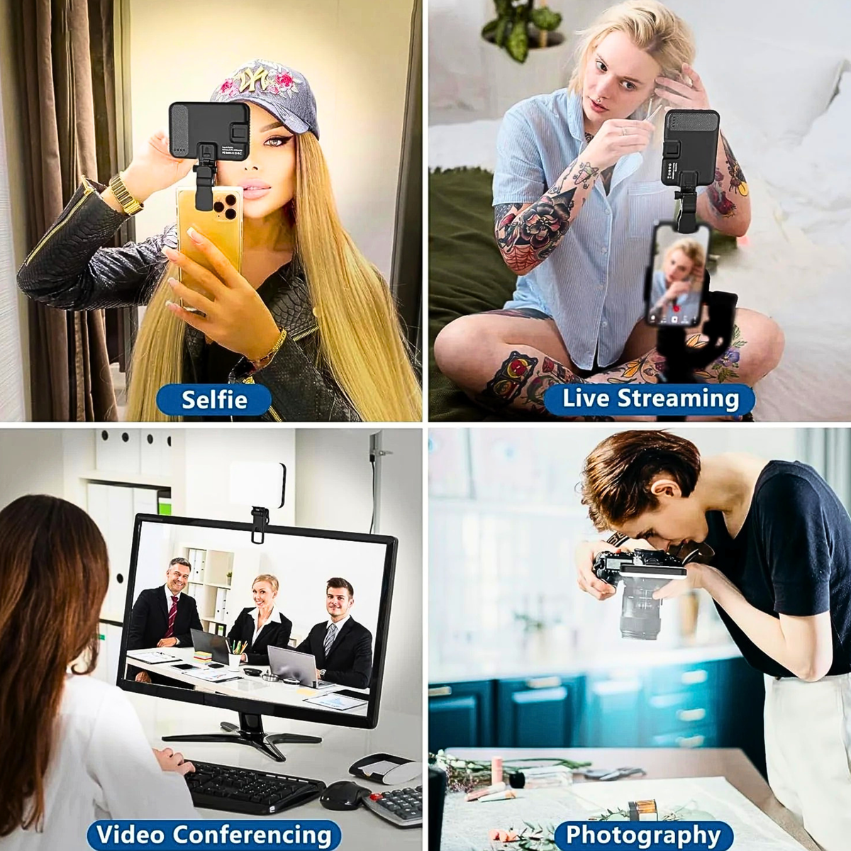 Logitech for Creators Litra Glow LED Streaming Light with TrueSoft — USB Computer Lighting for Video Conferencing, Adjustable Mount, Desktop App Control for PC/Mac