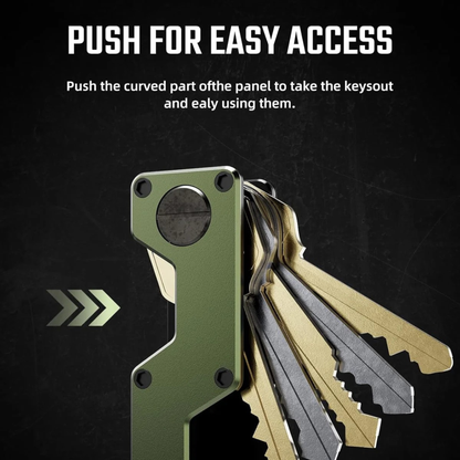Minimalist Metal Key Organizer and Compact Holder