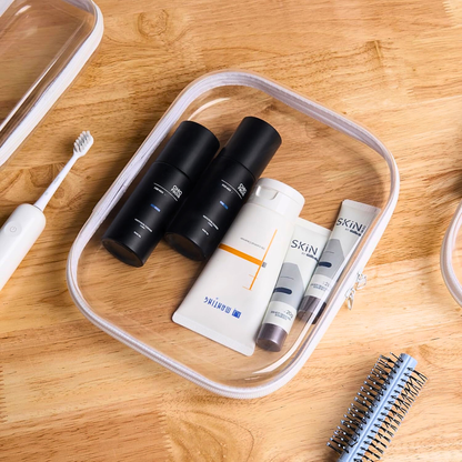 YQBRAO Clear Hard Shell Zipper Case