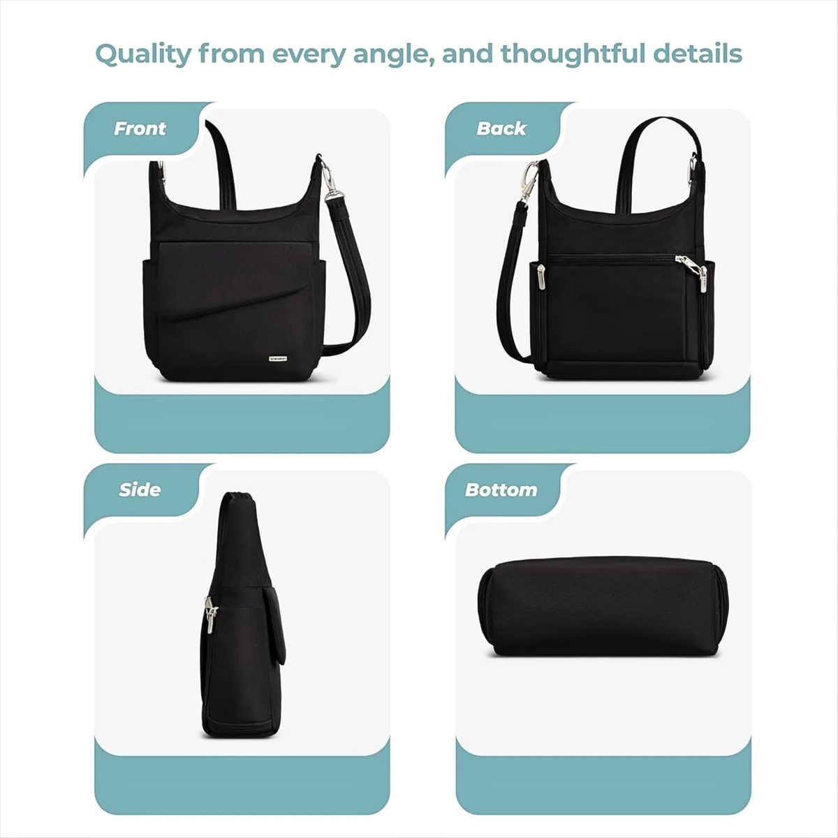Travelon Anti-Theft Locking Messenger Bag