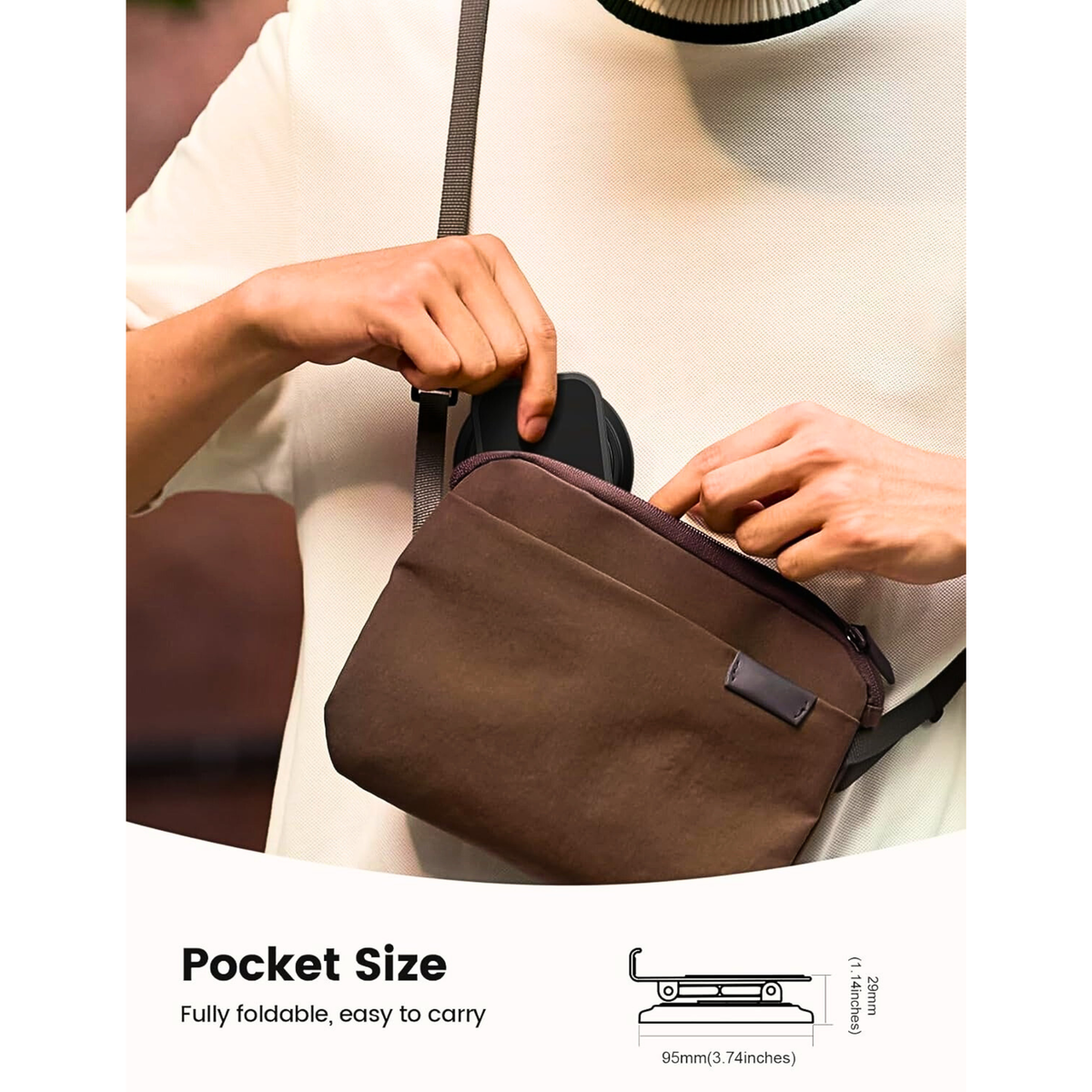 360° Rotating Carbon Phone Stand