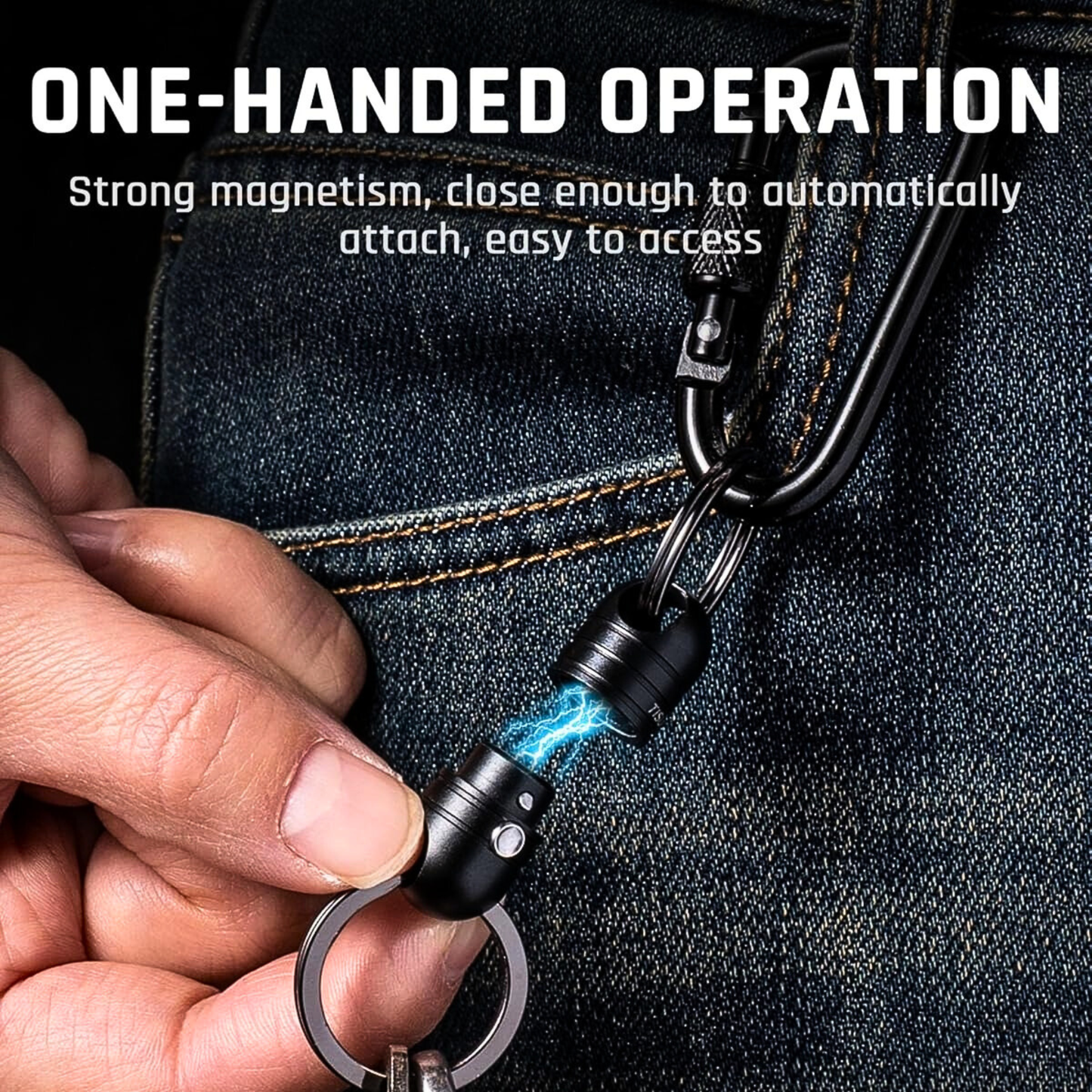 Magnetic Quick Release Keychain and EDC Connector