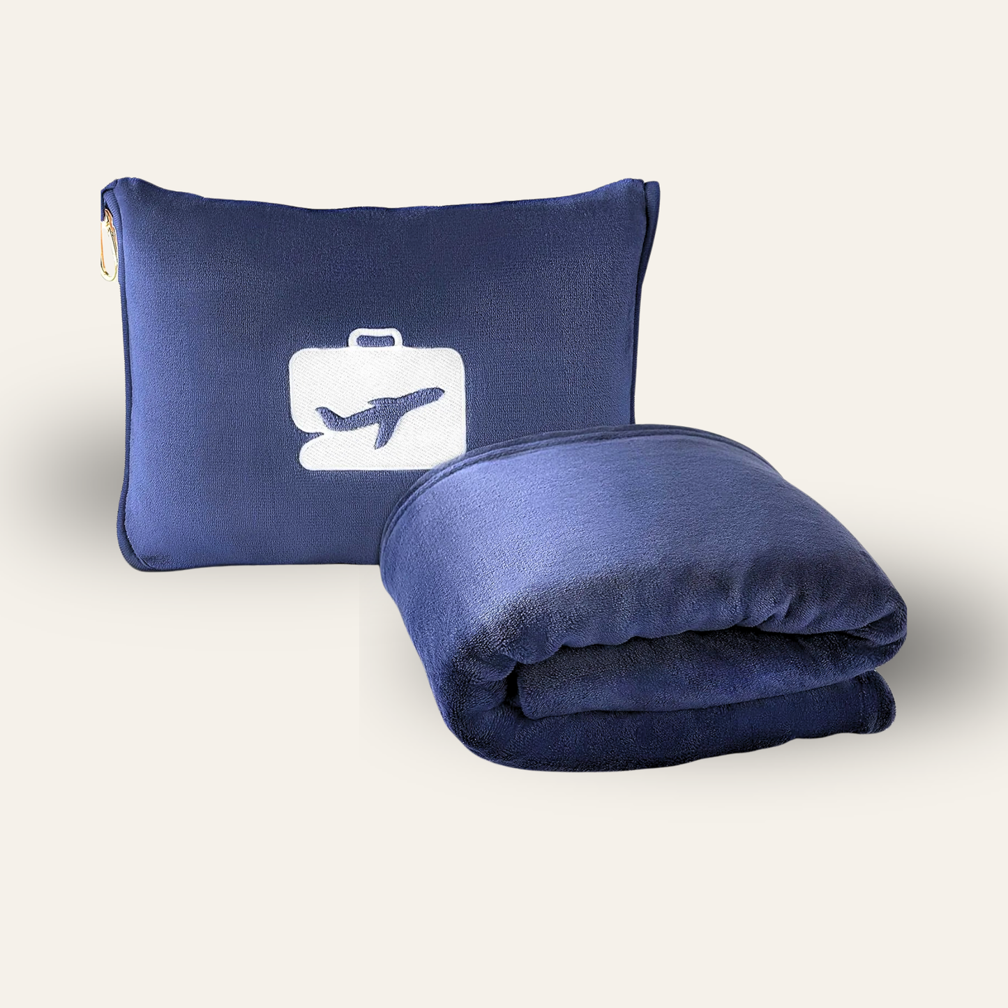 Travel Blanket With Pillow Carry Case