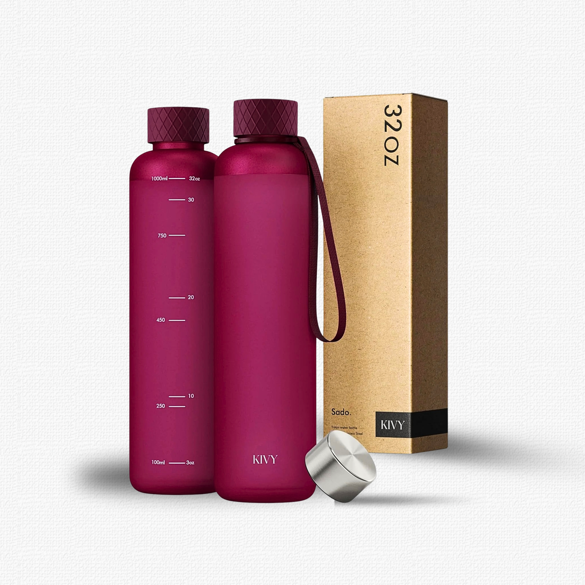 Minimalist Shatterproof Travel Water Bottle with Tracker