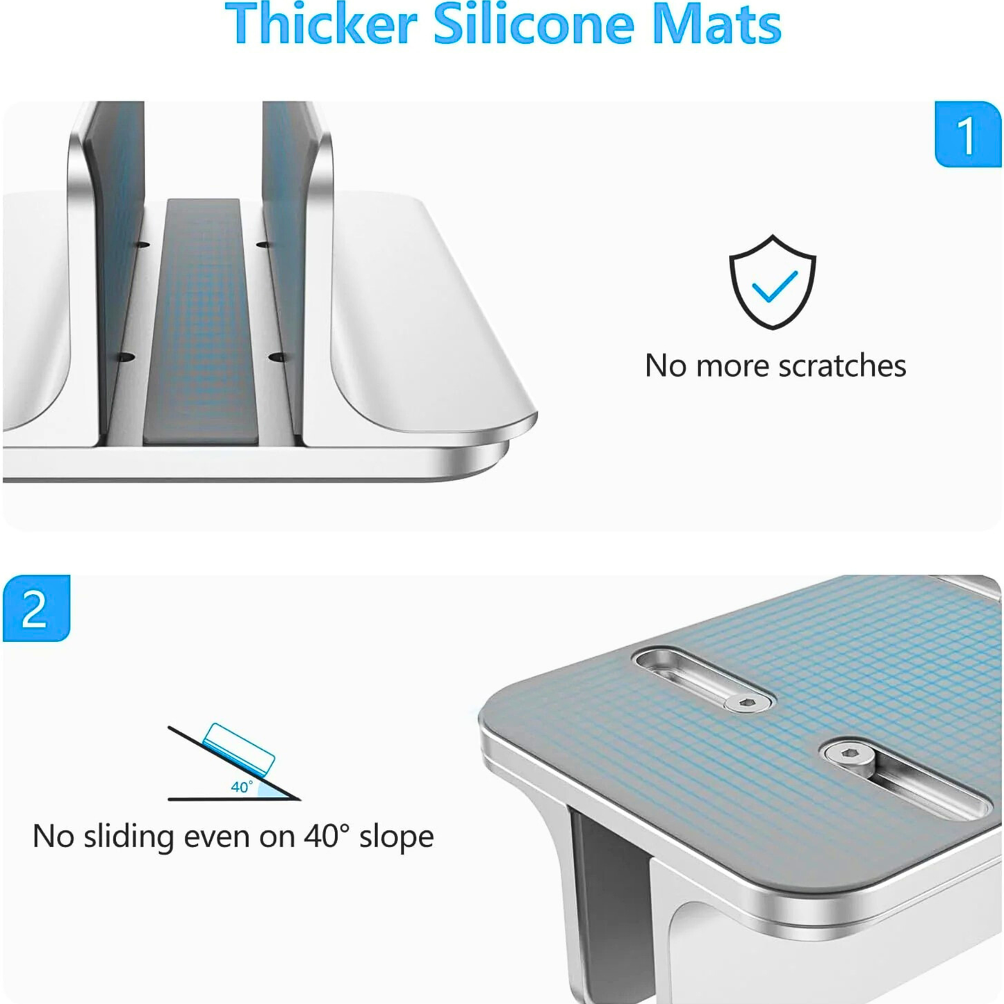 OMOTON Adjustable Vertical Laptop Stand