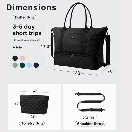 HOTOR Water-Resistant Travel Duffel Bag