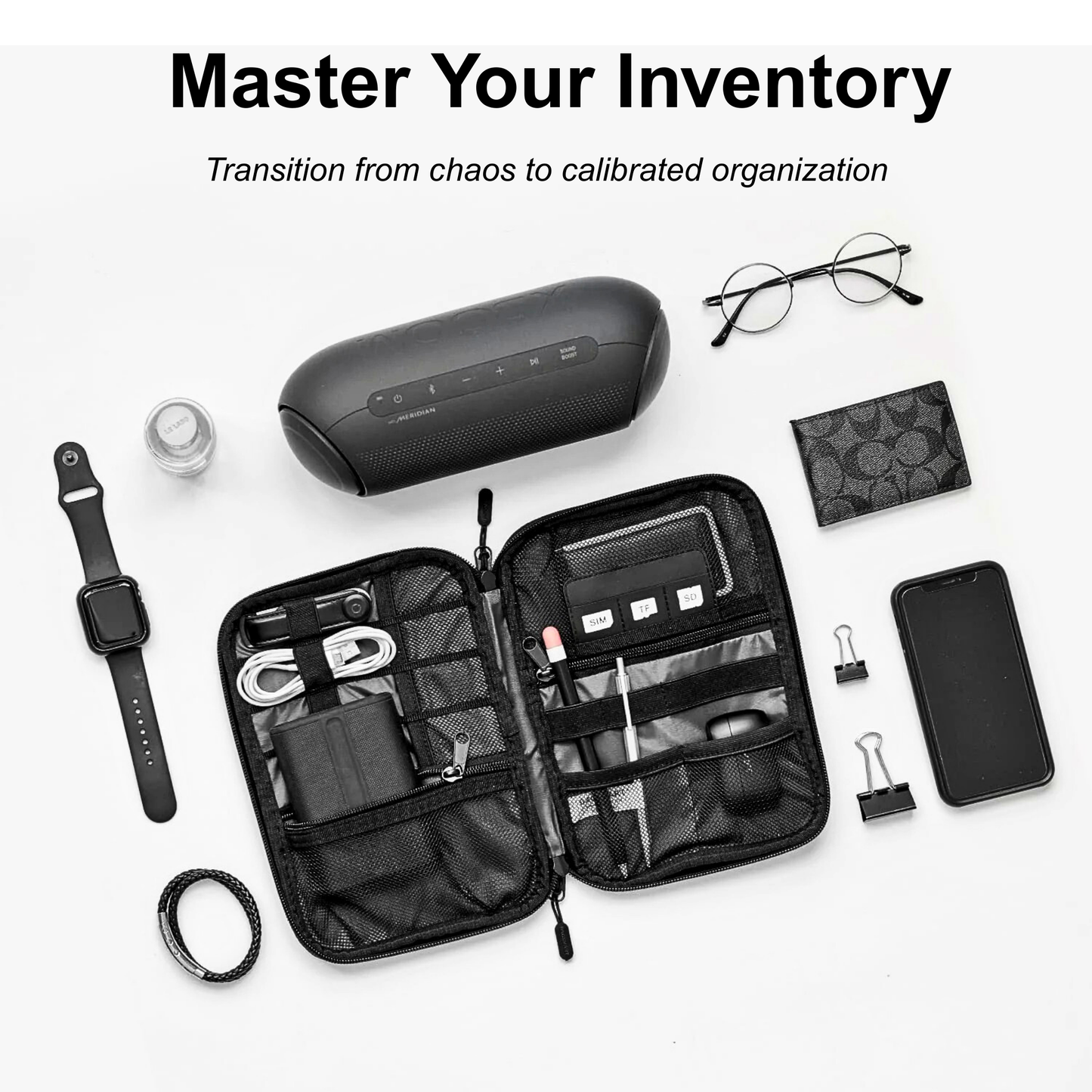 BAGSMART Large Electronics Travel Organizer Case
