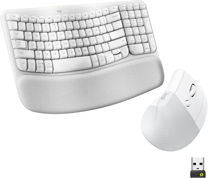 Lift Vertical Ergonomic Mouse, Wireless, Bluetooth or Logi Bolt USB Receiver, Quiet Clicks, 4 Buttons, Compatible with Windows/Macos/Ipados, Laptop, PC - Graphite
