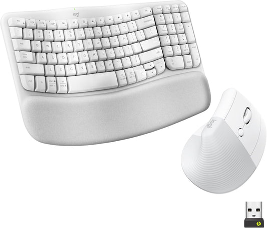 Lift Vertical Ergonomic Mouse, Wireless, Bluetooth or Logi Bolt USB Receiver, Quiet Clicks, 4 Buttons, Compatible with Windows/Macos/Ipados, Laptop, PC - Graphite