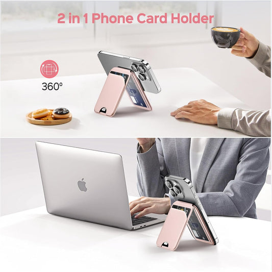 Magnetic Phone Wallet Stand