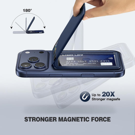 Magnetic Phone Wallet Stand