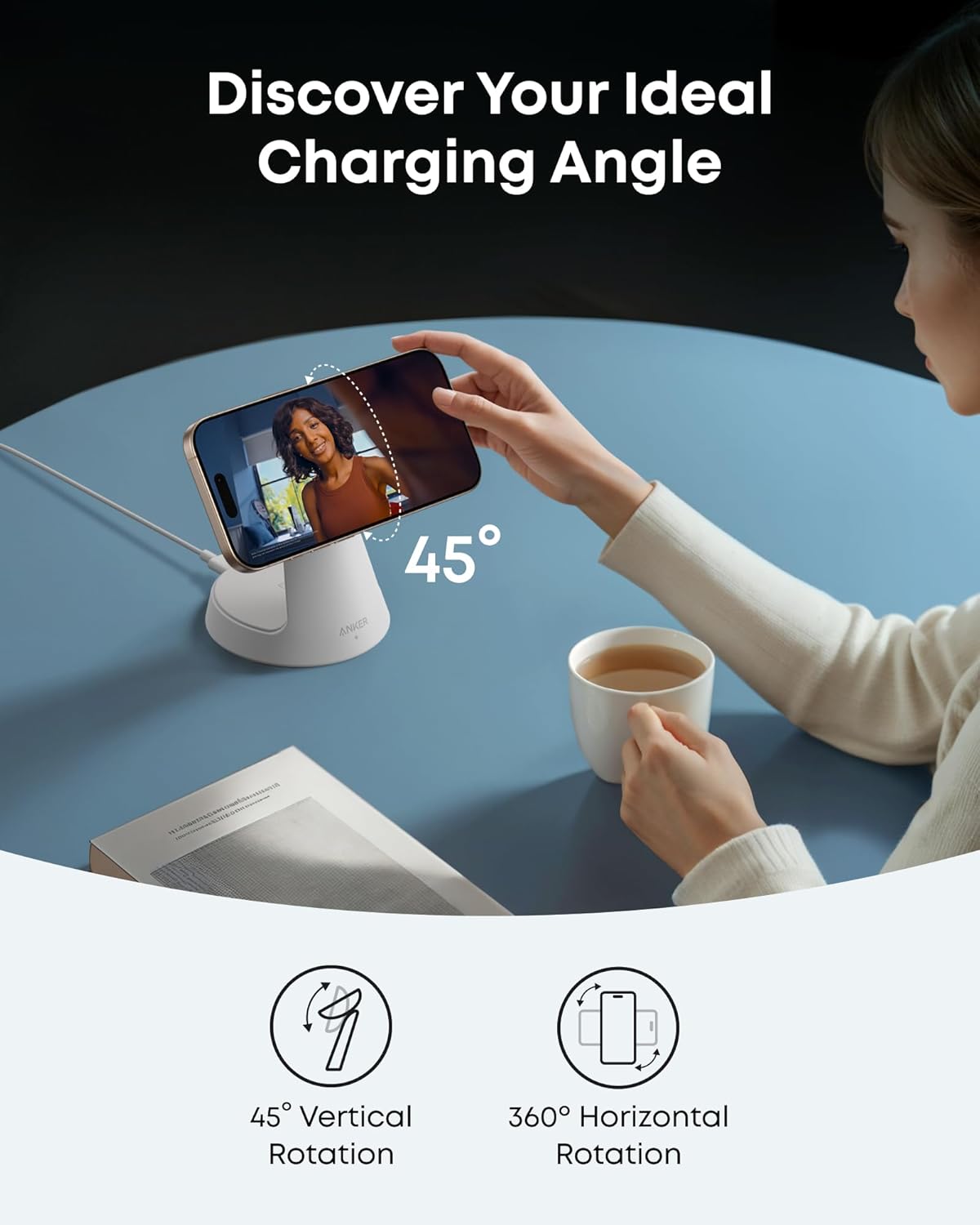 Anker MagGo Nano 3-in-1 Wireless Charging Stand
