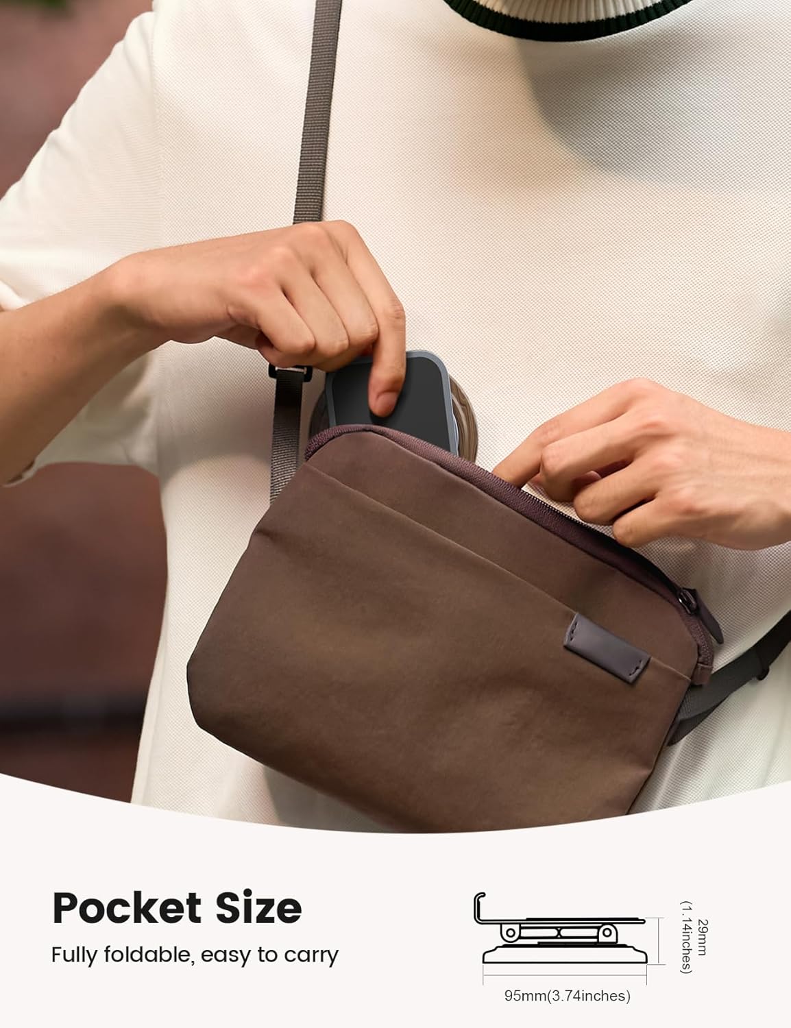 360° Rotating Carbon Phone Stand