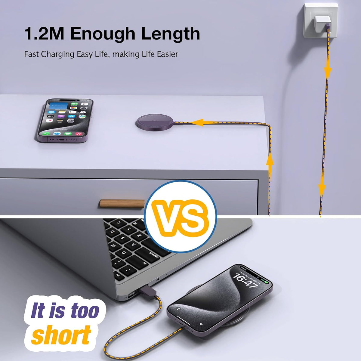 Bohuma 15W Magnetic Wireless Charger 2-Pack