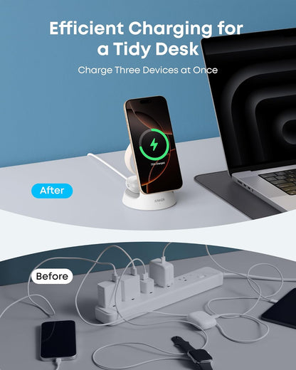 Anker MagGo Nano 3-in-1 Wireless Charging Stand