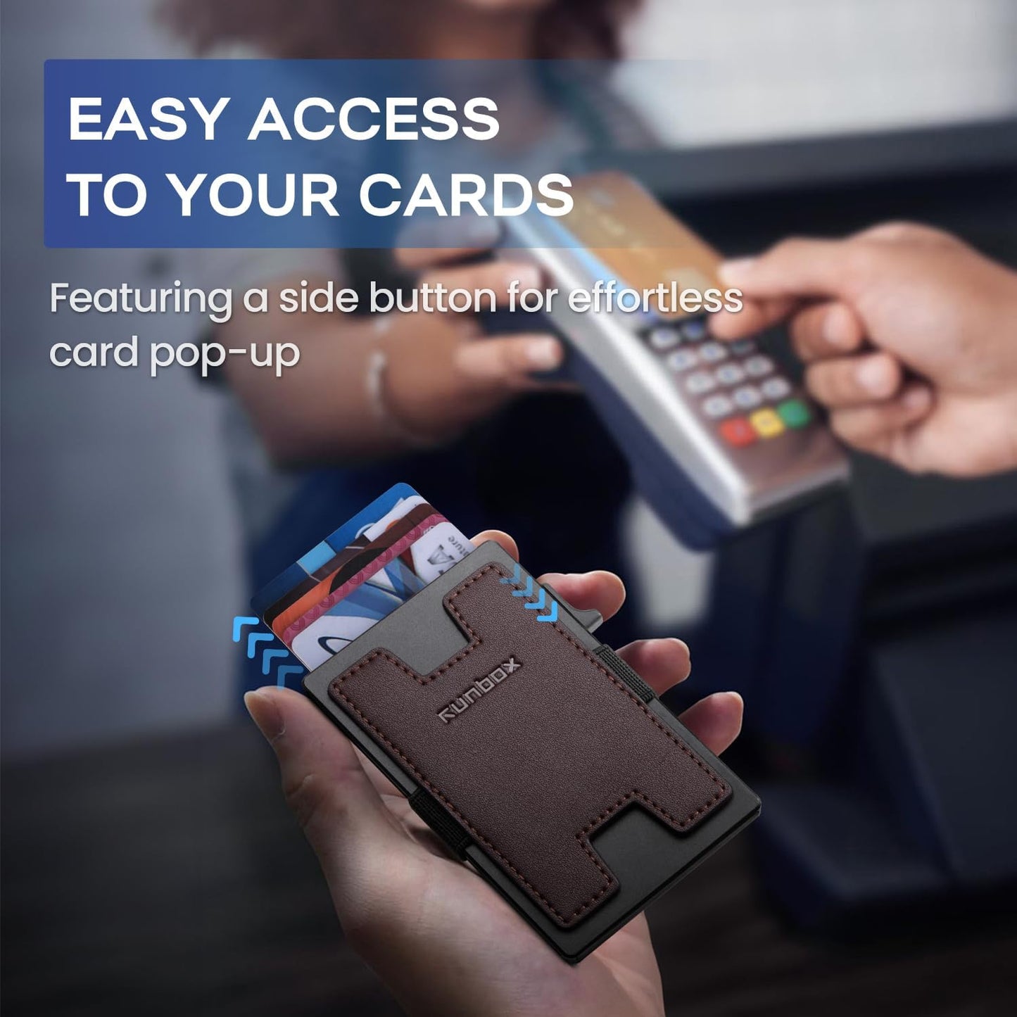 Premium Aluminum Pop-Up Card Wallet