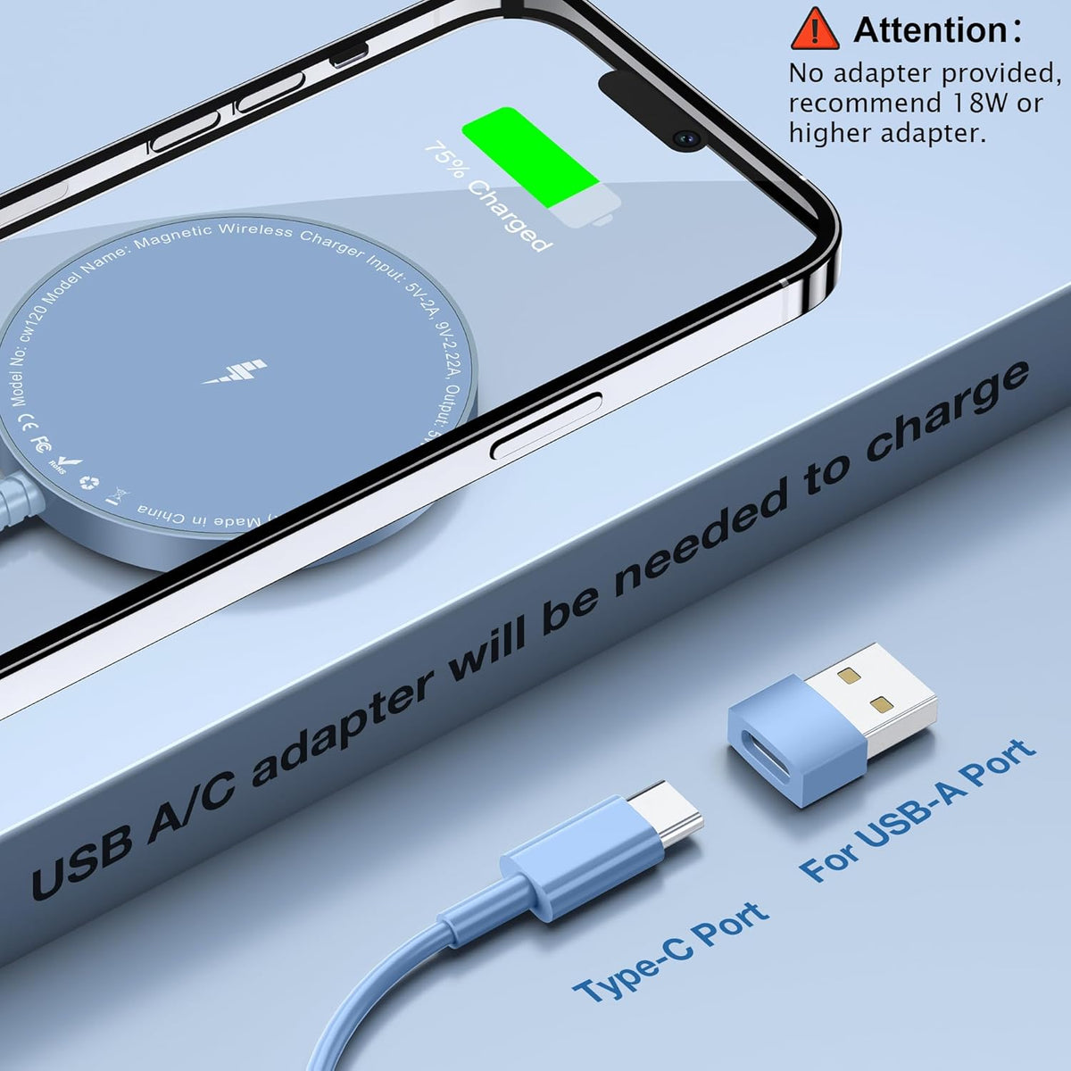 Bohuma 15W Magnetic Wireless Charger 2-Pack