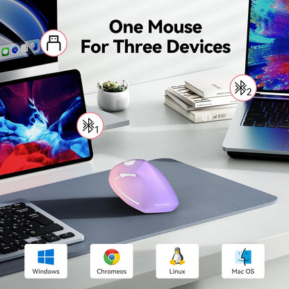 Adjustable Vertical Mouse With Six DPI Levels