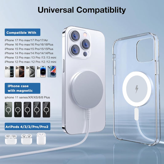 Bohuma 15W Magnetic Wireless Charger 2-Pack