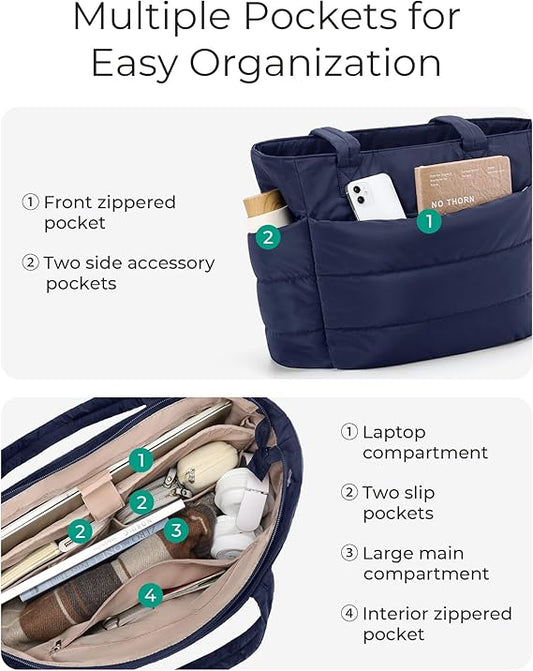 BAGSMART Water-Resistant Travel Duffel Bag
