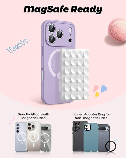 Magnetic Suction Phone Mount | Hands-Free Wall Grip