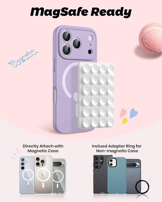 Magnetic Suction Phone Mount | Hands-Free Wall Grip