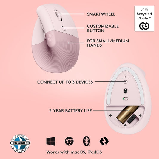 Logitech Lift Vertical Ergonomic Mouse