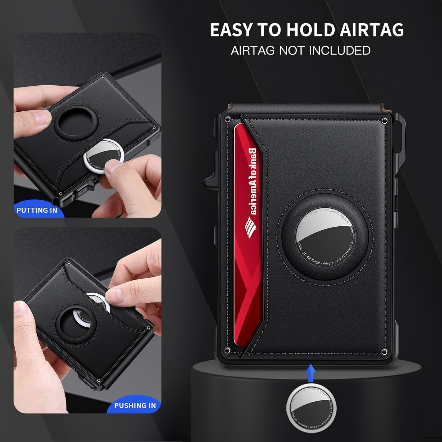 Smart AirTag Pop-Up Bifold Wallet