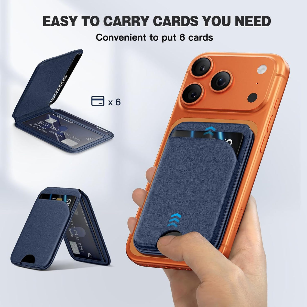 Magnetic Phone Wallet Stand